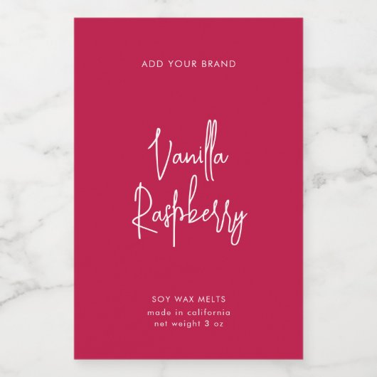 Editierbare Farbtabelle für das Minimalistische Pr Weinetikett (Einzelnes Label)