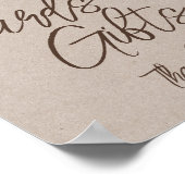 Editierbare Farmkarten und Geschenke, signiert Poster (Ecke)