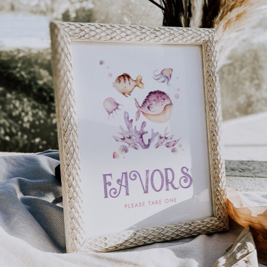 Editierbare Favoriten für das Ozean-Party Poster