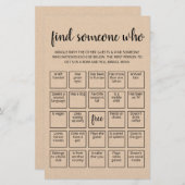 Editierbare Finde jemanden, der Bingo-Spiel spiele (Vorne/Hinten)