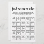 Editierbare Finde jemanden, der Bingo-Spiel spiele (Vorne/Hinten)