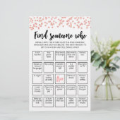 Editierbare Finde jemanden, der Bingo-Spiel spiele (Stehend Vorderseite)