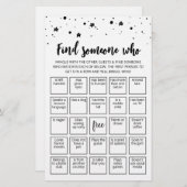 Editierbare Finde jemanden, der Bingo-Spiel spiele (Vorne/Hinten)