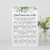 Editierbare Finde jemanden, der Bingo-Spiel spiele (Stehend Vorderseite)