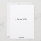 Editierbare Flitterwochendusche Einladung (Rückseite)