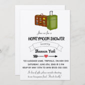 Editierbare Flitterwochendusche Einladung (Vorne/Hinten)