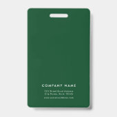 Editierbare Foto-ID für Angestellte mit Farbkombin Ausweis (Rückseite)