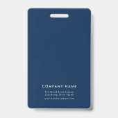 Editierbare Foto-ID für das Logo hinzufügen Strich Ausweis (Rückseite)