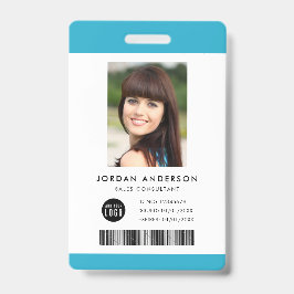 Editierbare Foto-ID für das Logo hinzufügen Strich Ausweis