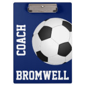 Editierbare Fußball-Zwischenablage Klemmbrett (Vorderseite)