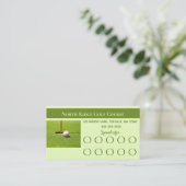 Editierbare Golf Loyalty Card Treuekarte (Stehend Vorderseite)