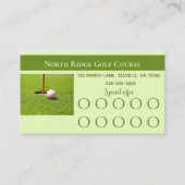 Editierbare Golf Loyalty Card Treuekarte (Vorderseite)