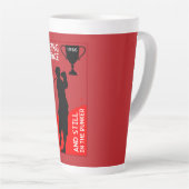 Editierbare Golfers Geburtstagsgeschenk Milchtasse (Rechte Ecke)