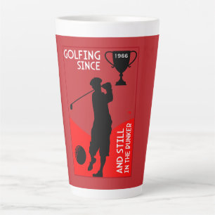 Editierbare Golfers Geburtstagsgeschenk Milchtasse