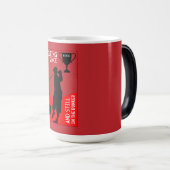 Editierbare Golfers Geburtstagsgeschenk Verwandlungstasse (VorderseiteRechts)