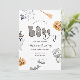 Editierbare Halloween Boo Day Geburtstag Einladung