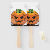 Editierbare Halloween-Einladung, Halloween-Party Fächer (Vorne und Hinten)