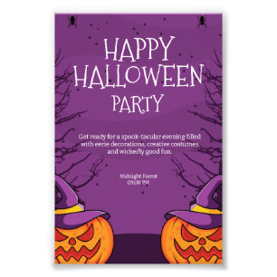 Editierbare Halloween-Einladung, Halloween-Party Fotodruck
