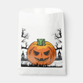 Editierbare Halloween-Einladung, Halloween-Party Geschenktütchen (Vorderseite)