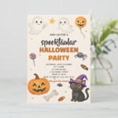 Editierbare Halloween-Maskenball-Einladung Einladung (Stehend Vorderseite)