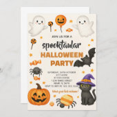 Editierbare Halloween Spuk House Einladung (Vorne/Hinten)