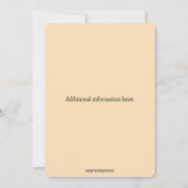 Editierbare Herbstblätter Einladung (Rückseite)