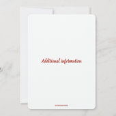 Editierbare Herbstblätter Einladung (Rückseite)