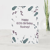 Editierbare Herbstblätter Karte (Vorderseite)