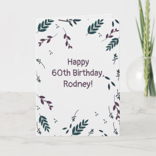 Editierbare Herbstblätter Karte