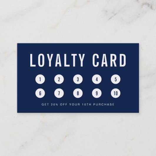 Editierbare Hintergrundfarbe Einfache Treuekarte (Vorderseite)