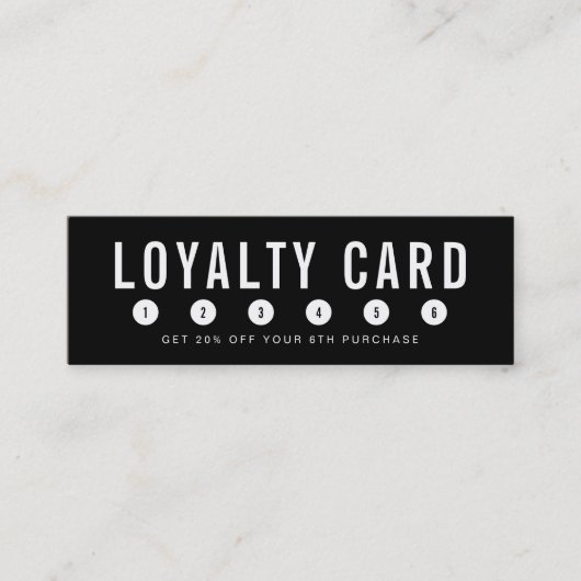 Editierbare Hintergrundfarbe Einfache Treuekarte (Vorderseite)