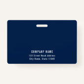 Editierbare Hintergrundfarbe Foto hinzufügen Ausweis (Rückseite)