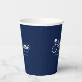 Editierbare Hintergrundfarbe Mortarboard Graduate Pappbecher (Rechts)