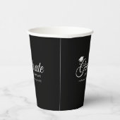 Editierbare Hintergrundfarbe Mortarboard Graduate Pappbecher (Rechts)