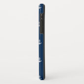 Editierbare Hintergrundfarbe Nautischer Anker Case-Mate iPhone Hülle (Hinten/Links)