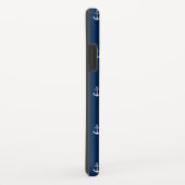 Editierbare Hintergrundfarbe Nautischer Anker Case-Mate iPhone Hülle (Hinten/Rechts)