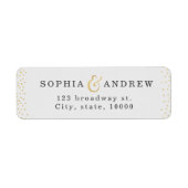 Editierbare Imitate Gold Glitzer Konfetti Rücksend (Vorne)