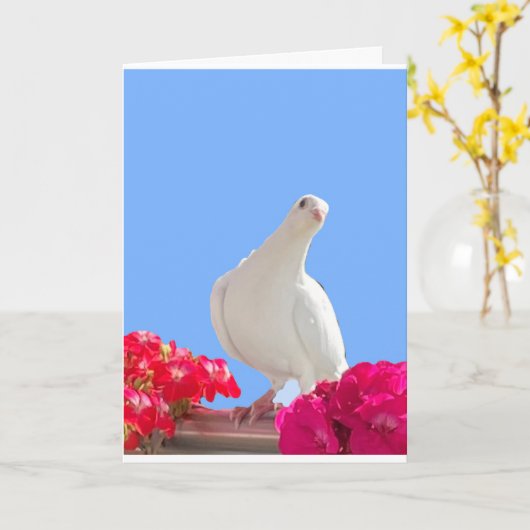 Editierbare Karte mit weißer Dose (Gelbe Blume)