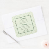 Editierbare Kerzenaufkleber (Rückseite) im Retro-G Quadratischer Aufkleber (Umschlag)