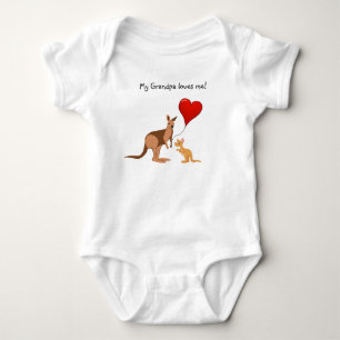 Editierbare Lieben meines Großvaters Baby Strampler