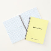 Editierbare Minimal Niedliche Lemon Chiffon Solid Notizblock (Innenseite)