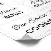 Editierbare Minimalistische Abschluss Candy Bar Si Poster (Ecke)