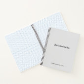 Editierbare, Minimalistische, hellgraue, solide Fa Notizblock (Innenseite)