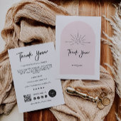 Editierbare, moderne Business Danke Card