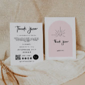 Editierbare, moderne Business Danke Card