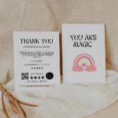 Editierbare, moderne Business Danke Card