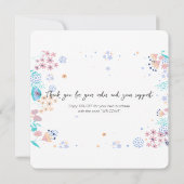 Editierbare moderne Minimalistische Einkäufe für U Dankeskarte (Rückseite)