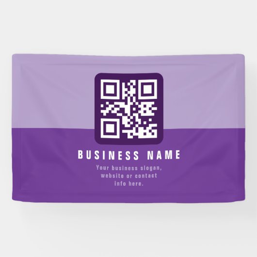 Editierbare moderne QR-Codevorlage | Äpfel Banner (Horizontal)