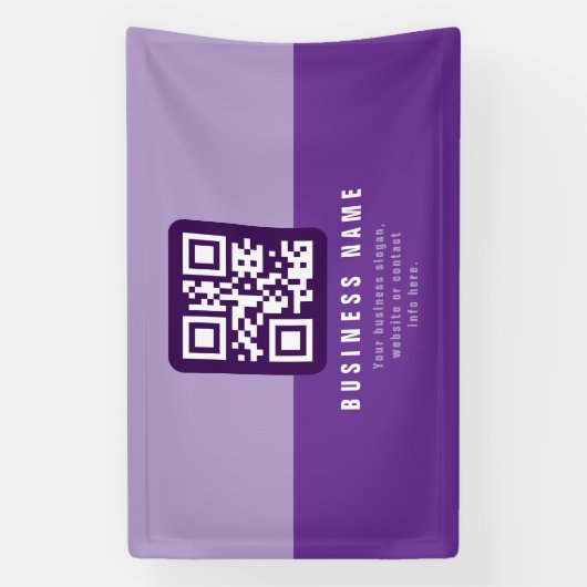 Editierbare moderne QR-Codevorlage | Äpfel Banner (Vertikal)