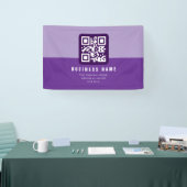 Editierbare moderne QR-Codevorlage | Äpfel Banner (Messe)